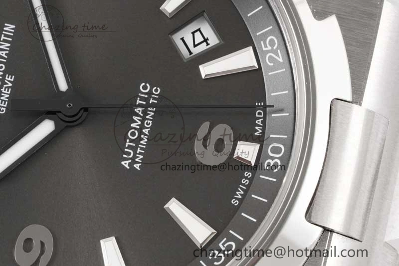 Overseas 47040 SS PPF 1:1 Best Edition Gray Textured Dial on SS Bracelet A1226