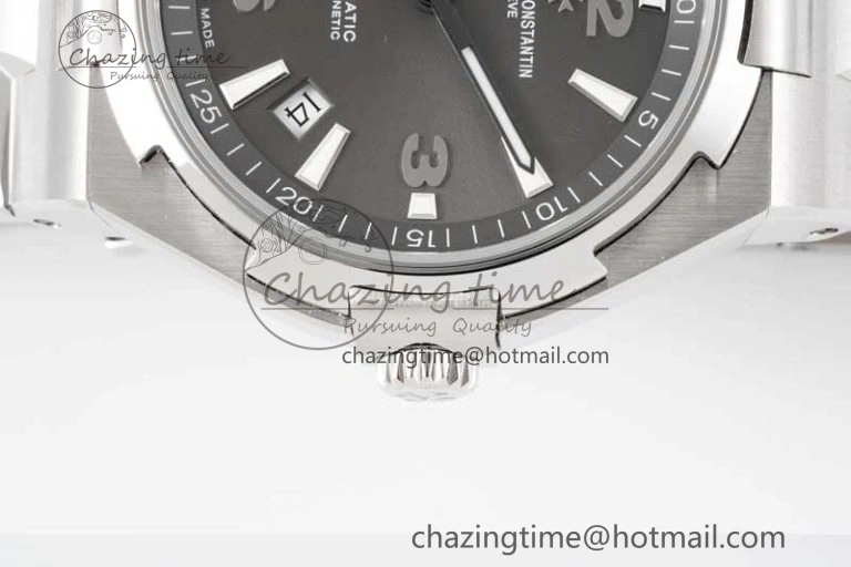 Overseas 47040 SS PPF 1:1 Best Edition Gray Textured Dial on SS Bracelet A1226