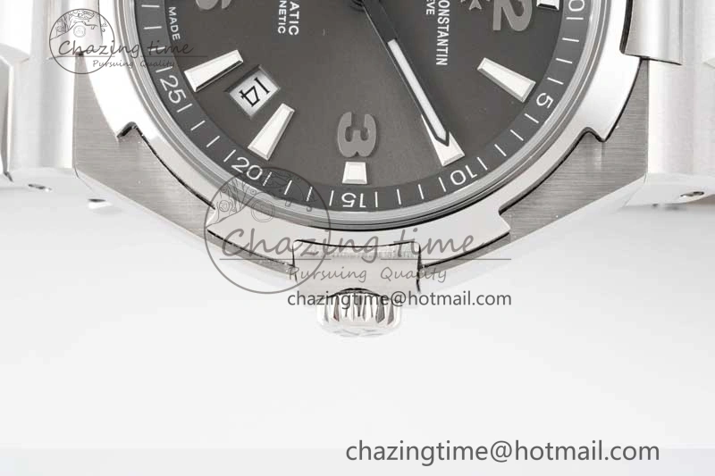 Overseas 47040 SS PPF 1:1 Best Edition Gray Textured Dial on SS Bracelet A1226