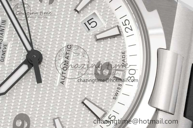 Overseas 47040 SS PPF 1:1 Best Edition White Textured Dial on Black Rubber Strap A1226