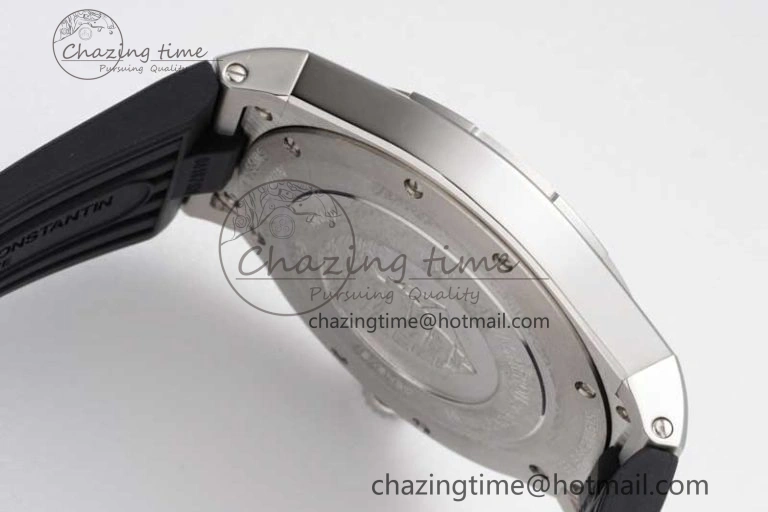 Overseas 47040 SS PPF 1:1 Best Edition White Textured Dial on Black Rubber Strap A1226