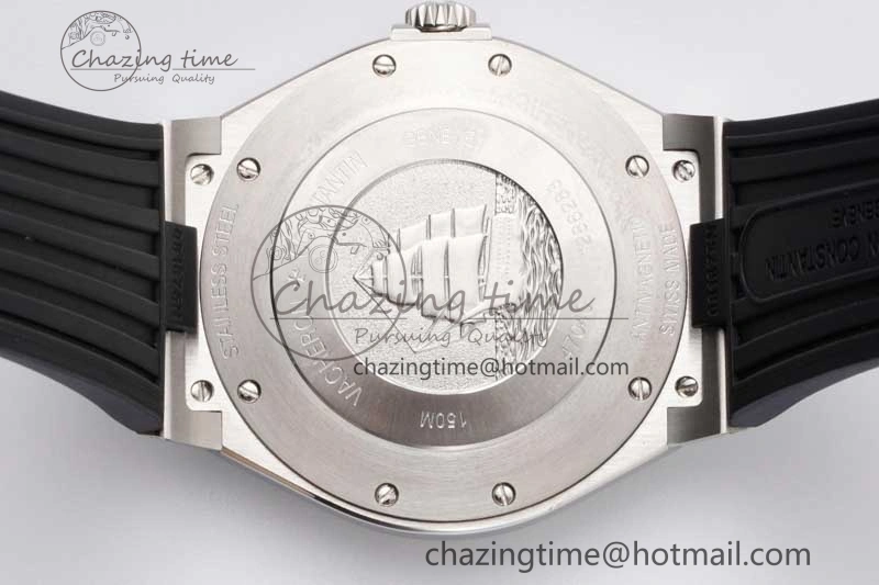 Overseas 47040 SS PPF 1:1 Best Edition White Textured Dial on Black Rubber Strap A1226