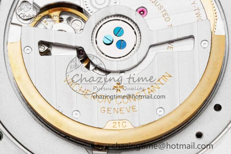 Overseas 47040 SS PPF 1:1 Best Edition White Textured Dial on Black Rubber Strap A1226