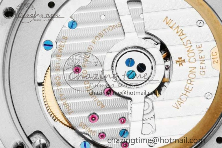 Overseas 47040 SS PPF 1:1 Best Edition White Textured Dial on Black Rubber Strap A1226
