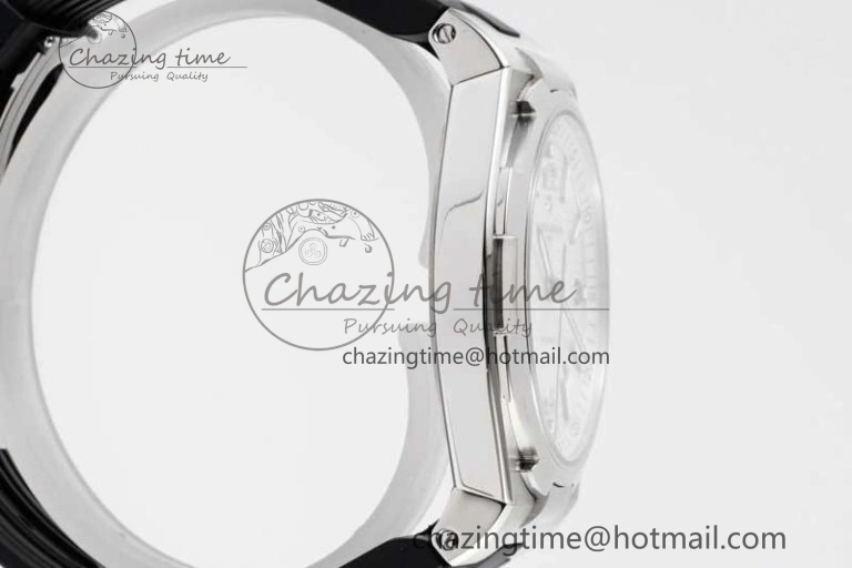 Overseas 47040 SS PPF 1:1 Best Edition White Textured Dial on Black Rubber Strap A1226