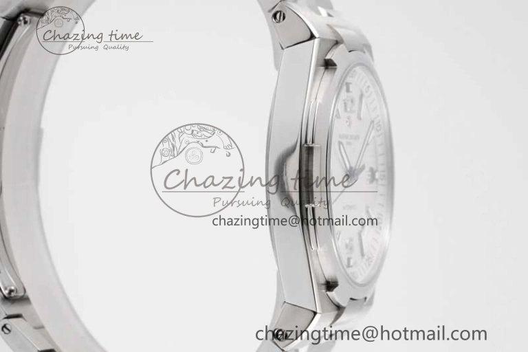 Overseas 47040 SS PPF 1:1 Best Edition White Textured Dial on SS Bracelet A1226