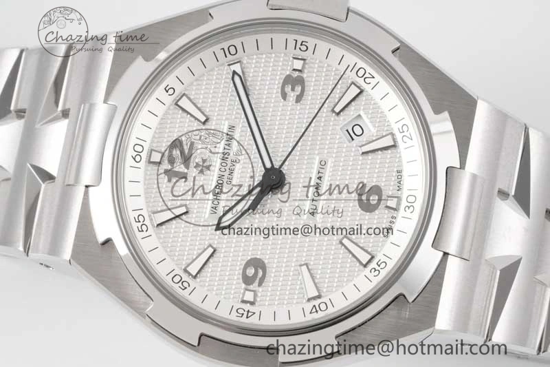 Overseas 47040 SS PPF 1:1 Best Edition White Textured Dial on SS Bracelet A1226