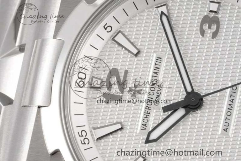 Overseas 47040 SS PPF 1:1 Best Edition White Textured Dial on SS Bracelet A1226