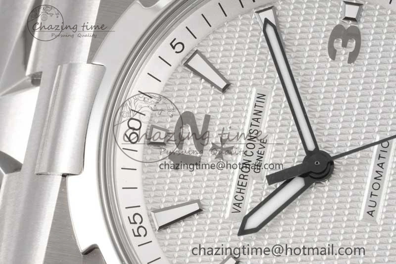 Overseas 47040 SS PPF 1:1 Best Edition White Textured Dial on SS Bracelet A1226