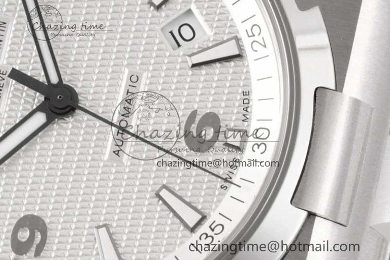 Overseas 47040 SS PPF 1:1 Best Edition White Textured Dial on SS Bracelet A1226
