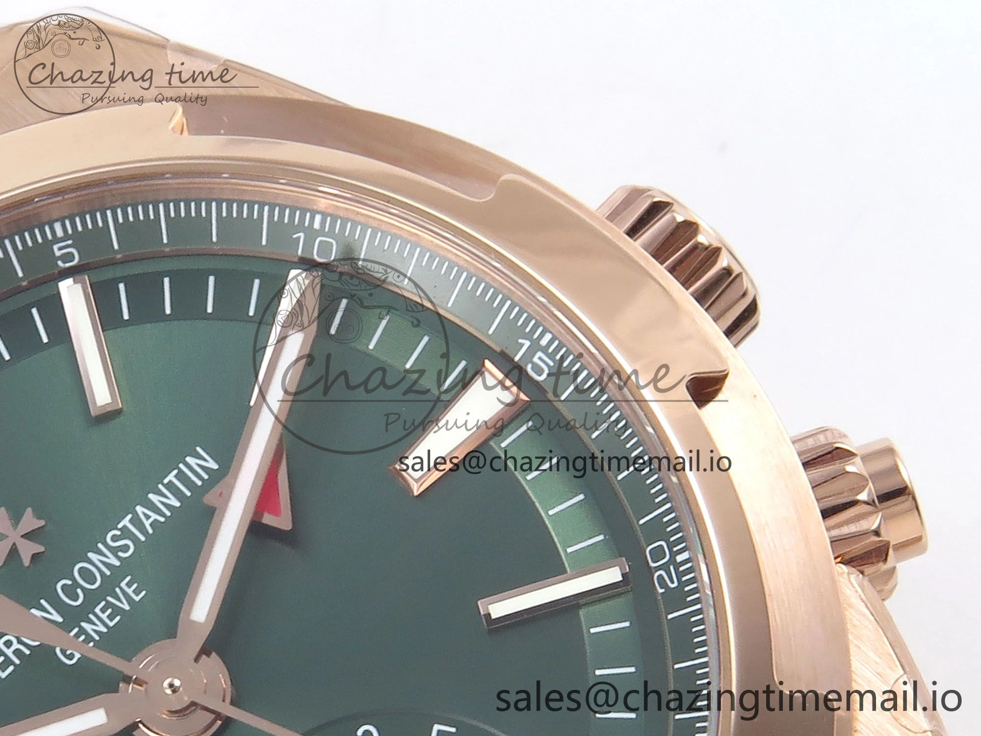 Overseas 7920V RG 8F Best Edition Green Dial On RG Bracelet A5110