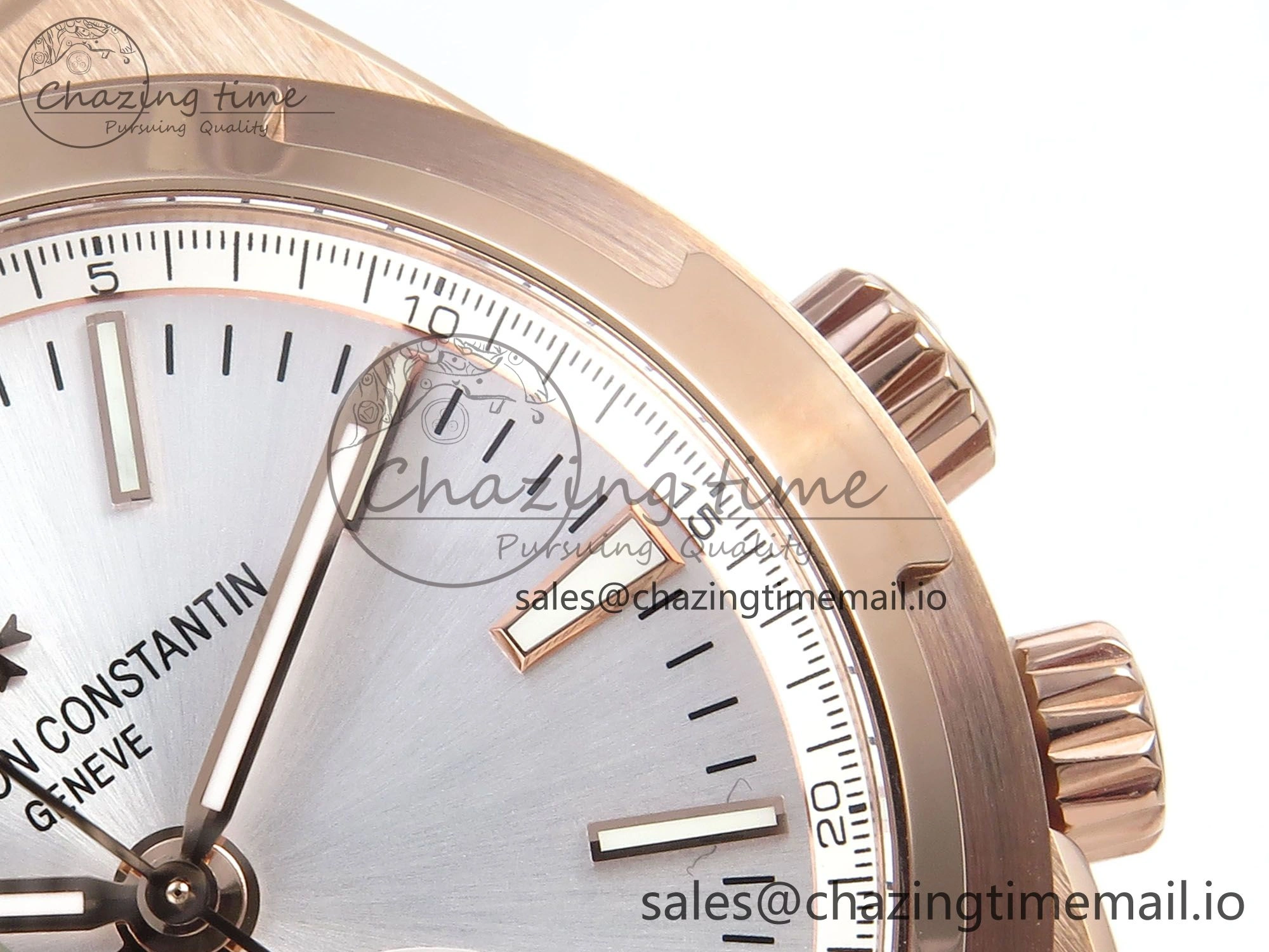Overseas 7920V RG 8F Best Edition White Dial On RG Bracelet A5110