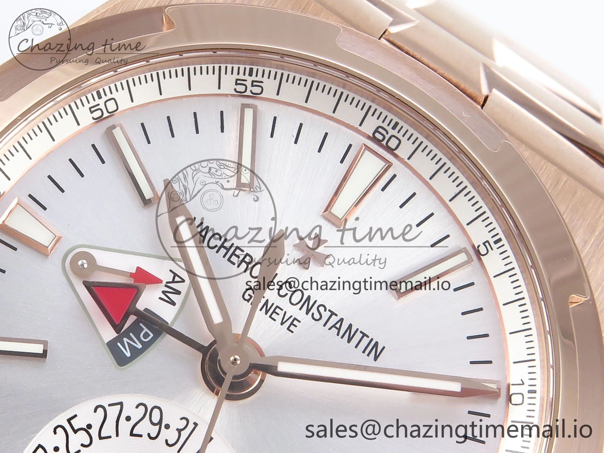 Overseas 7920V RG 8F Best Edition White Dial On RG Bracelet A5110