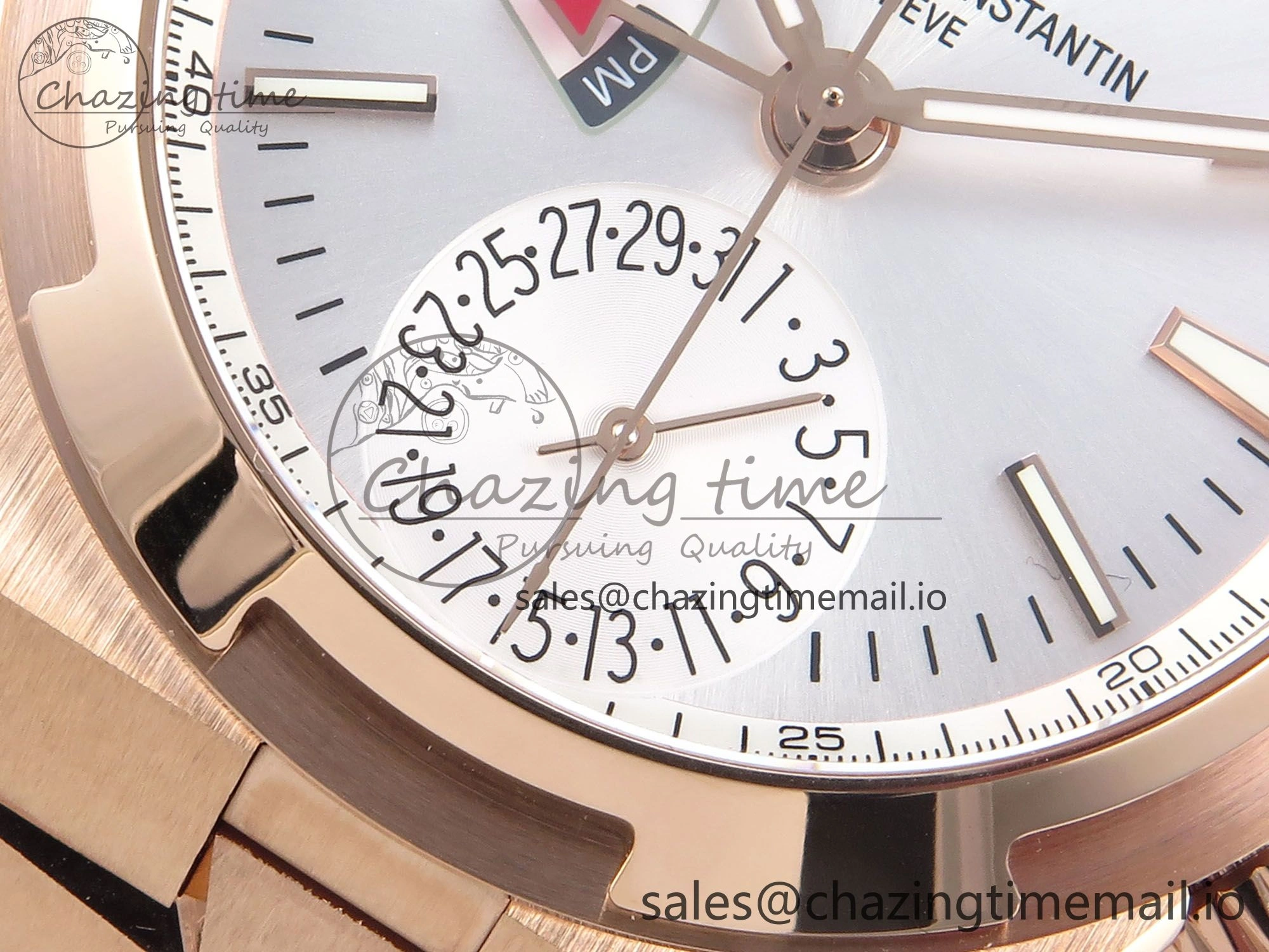 Overseas 7920V RG 8F Best Edition White Dial On RG Bracelet A5110