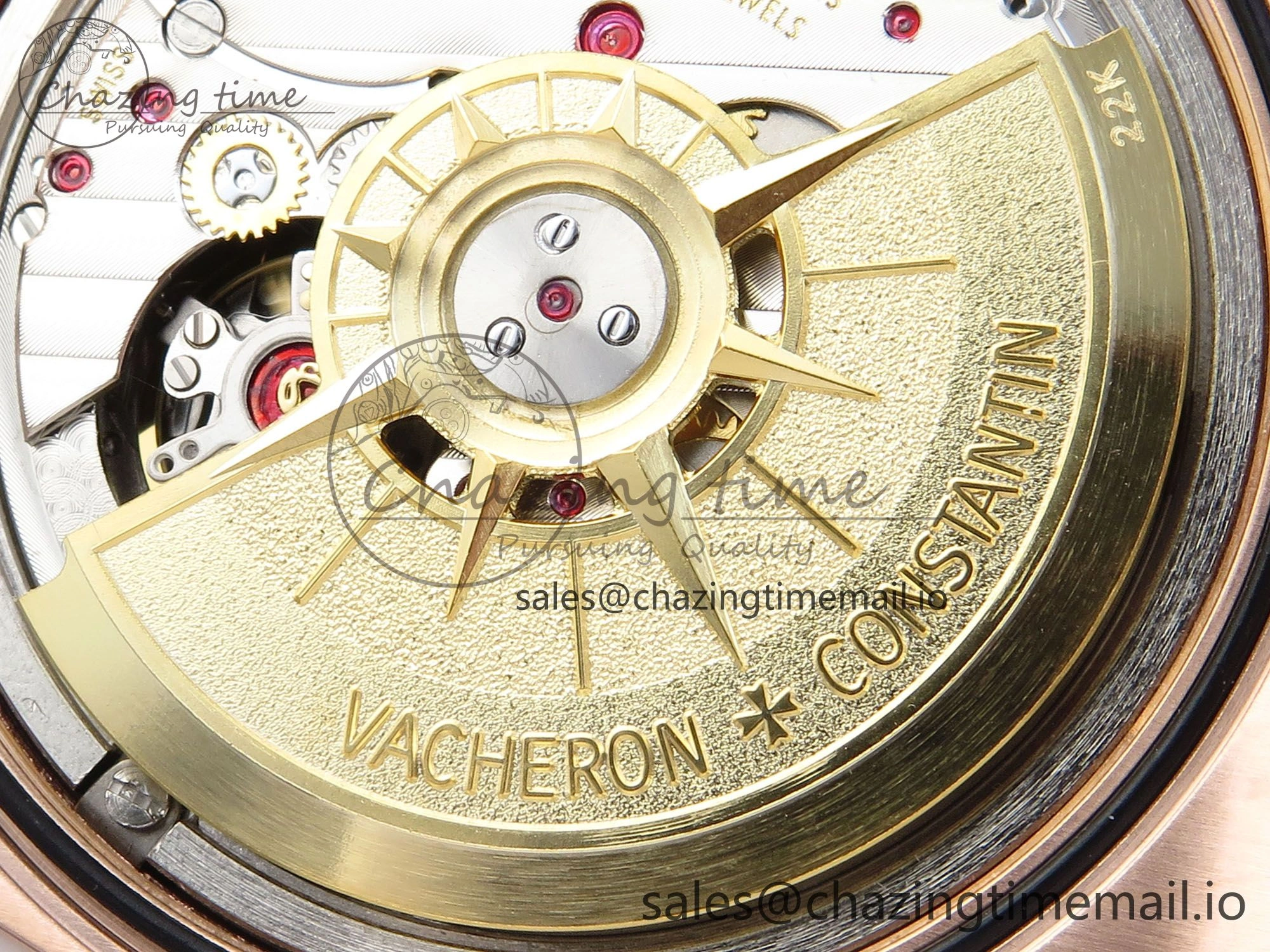 Overseas 7920V RG 8F Best Edition White Dial On RG Bracelet A5110