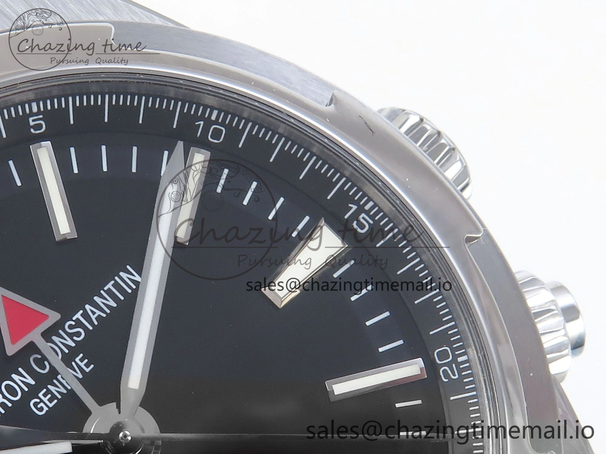 Overseas 7920V SS 8F Best Edition Black Dial On SS Bracelet A5110