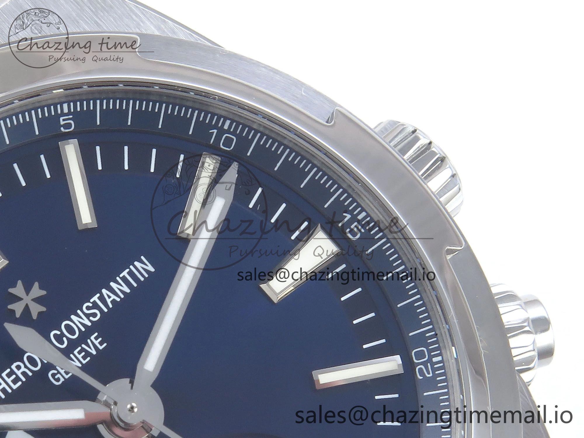 Overseas 7920V SS 8F Best Edition Blue Dial On SS Bracelet A5110