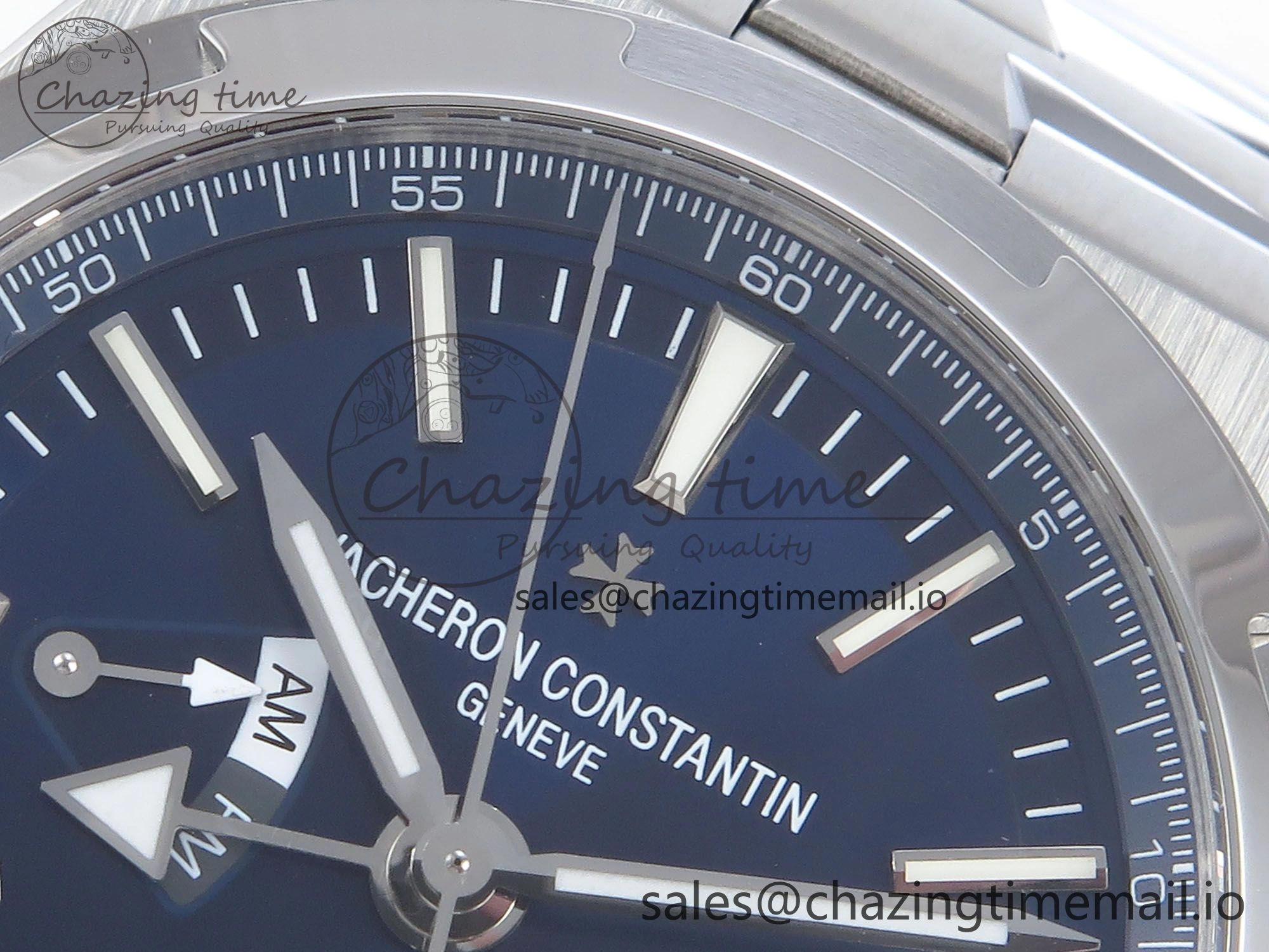 Overseas 7920V SS 8F Best Edition Blue Dial On SS Bracelet A5110