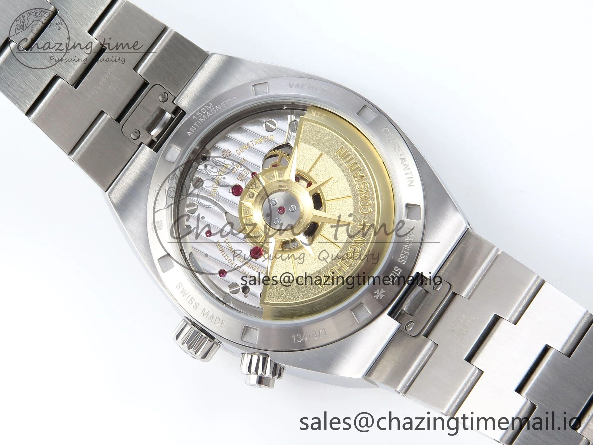 Overseas 7920V SS 8F Best Edition Blue Dial On SS Bracelet A5110