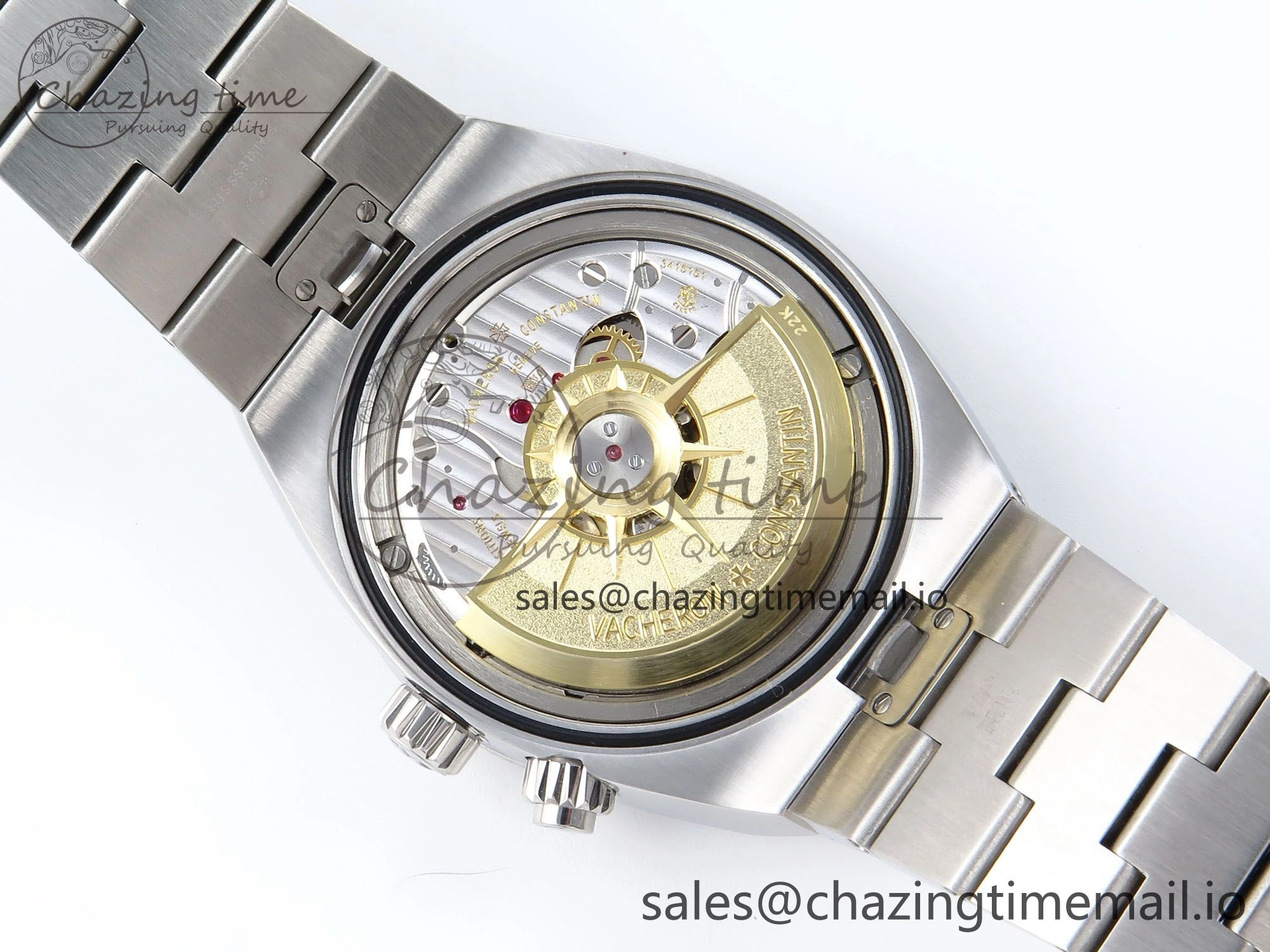 Overseas 7920V SS 8F Best Edition Blue Dial On SS Bracelet A5110