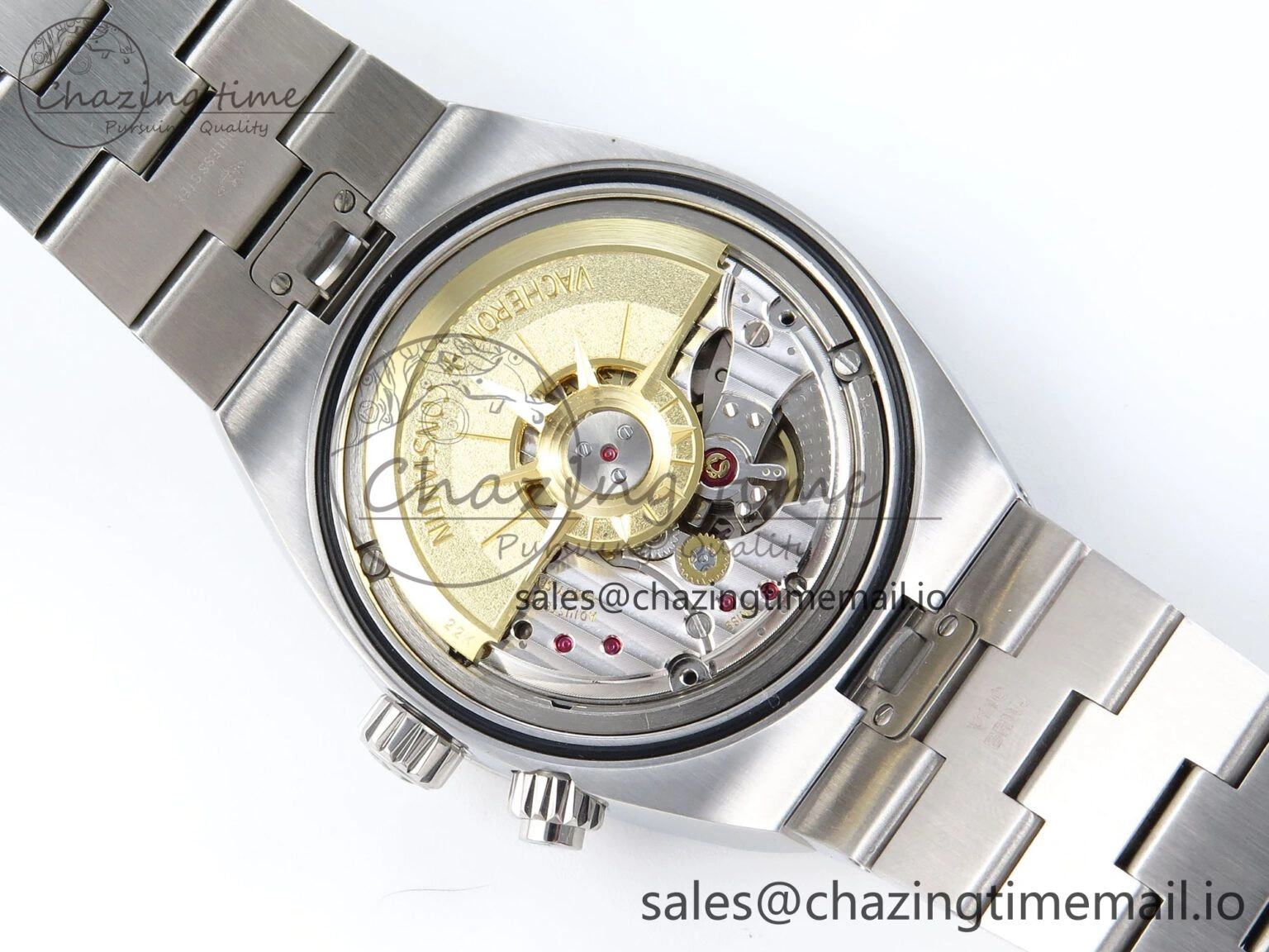 Overseas 7920V SS 8F Best Edition Blue Dial On SS Bracelet A5110