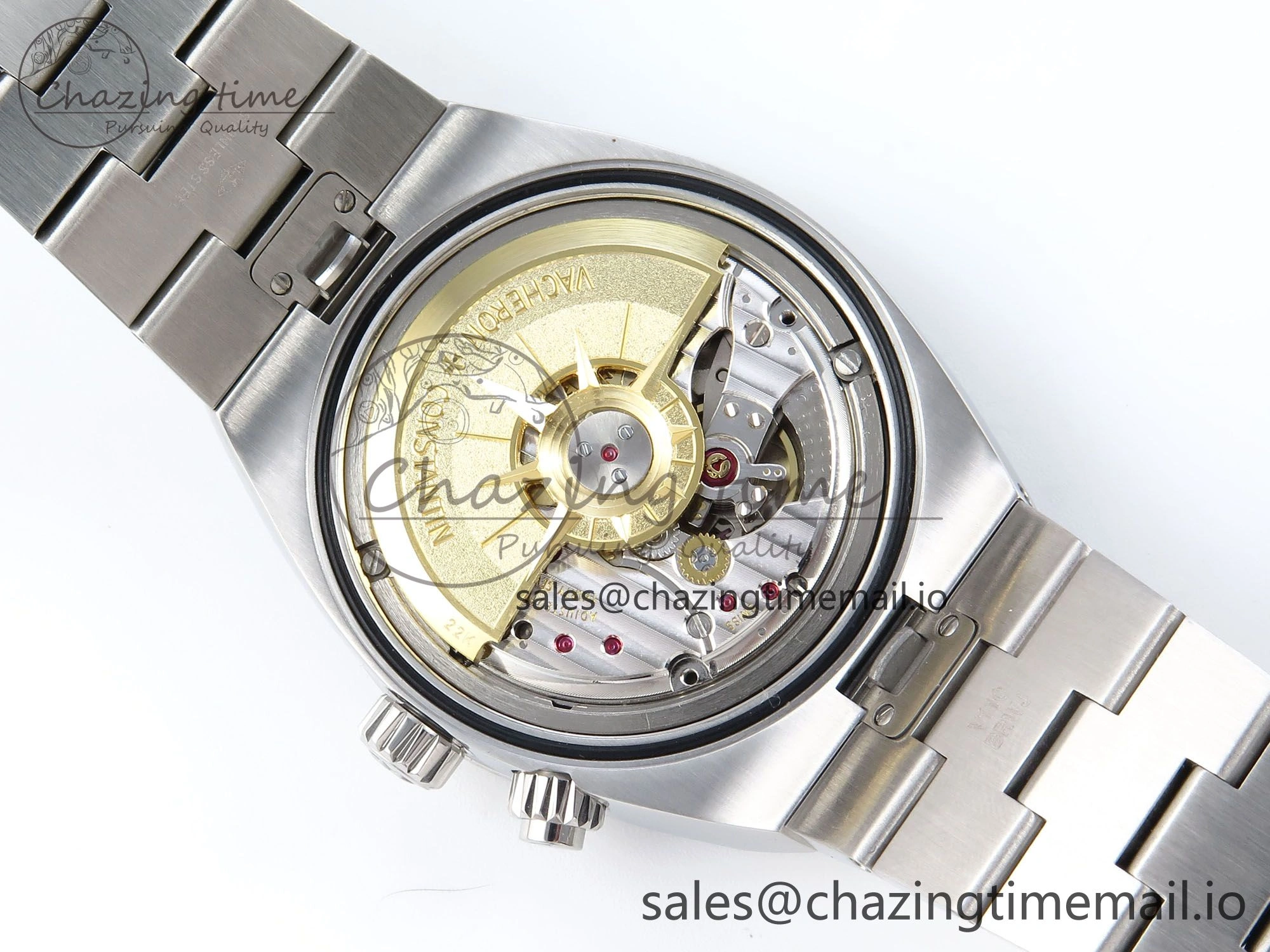 Overseas 7920V SS 8F Best Edition Blue Dial On SS Bracelet A5110