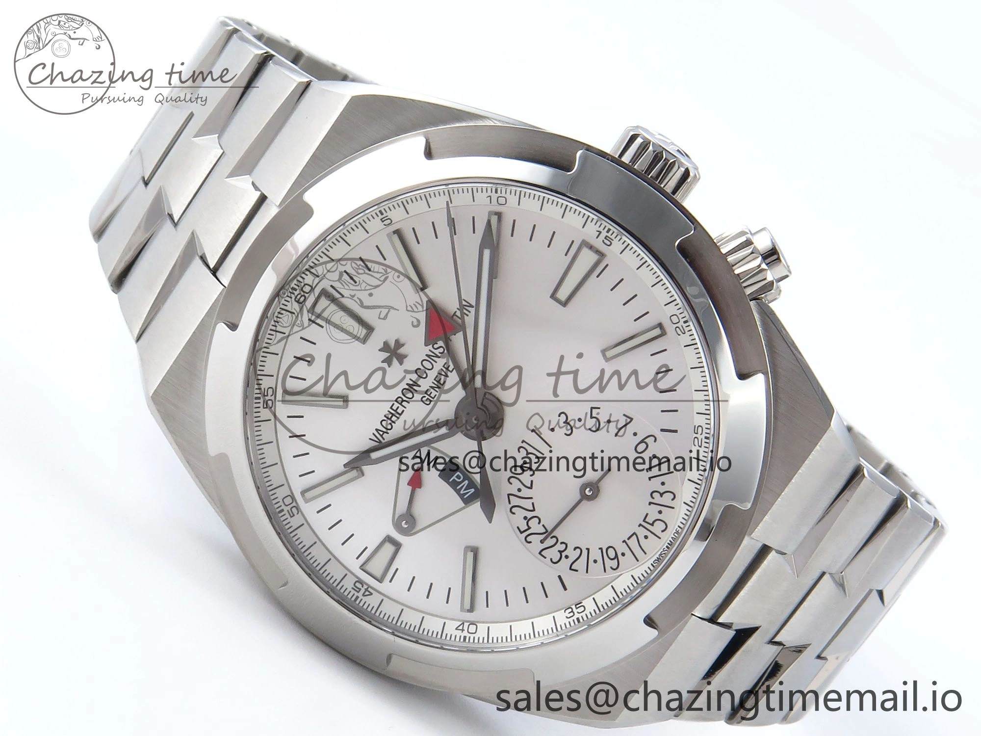 Overseas 7920V SS 8F Best Edition White Dial On SS Bracelet A5110