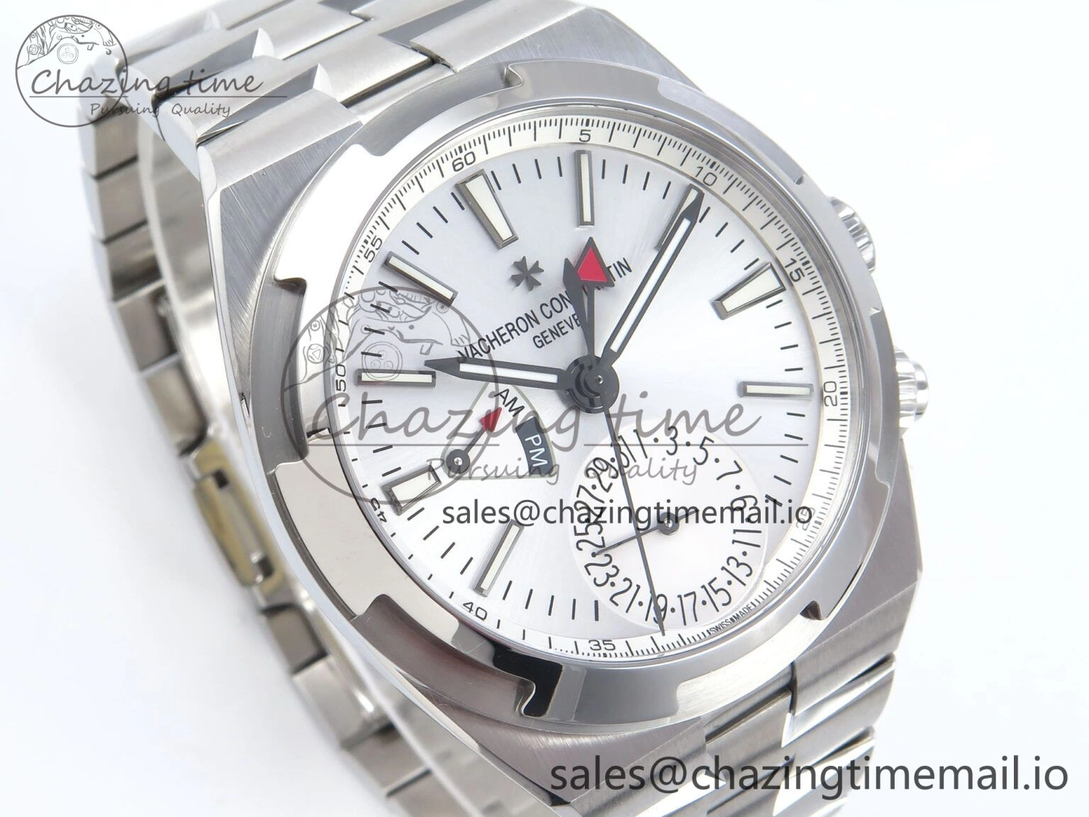 Overseas 7920V SS 8F Best Edition White Dial On SS Bracelet A5110