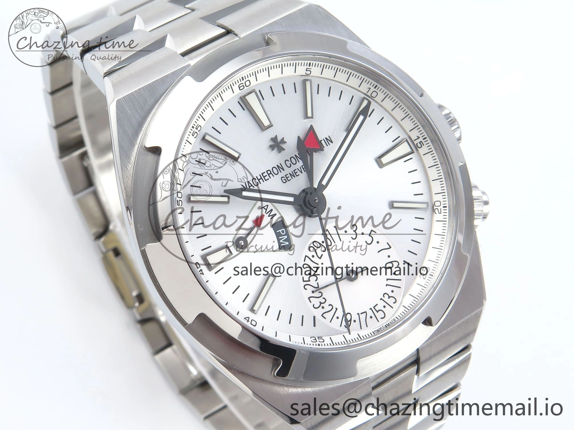 Overseas 7920V SS 8F Best Edition White Dial On SS Bracelet A5110