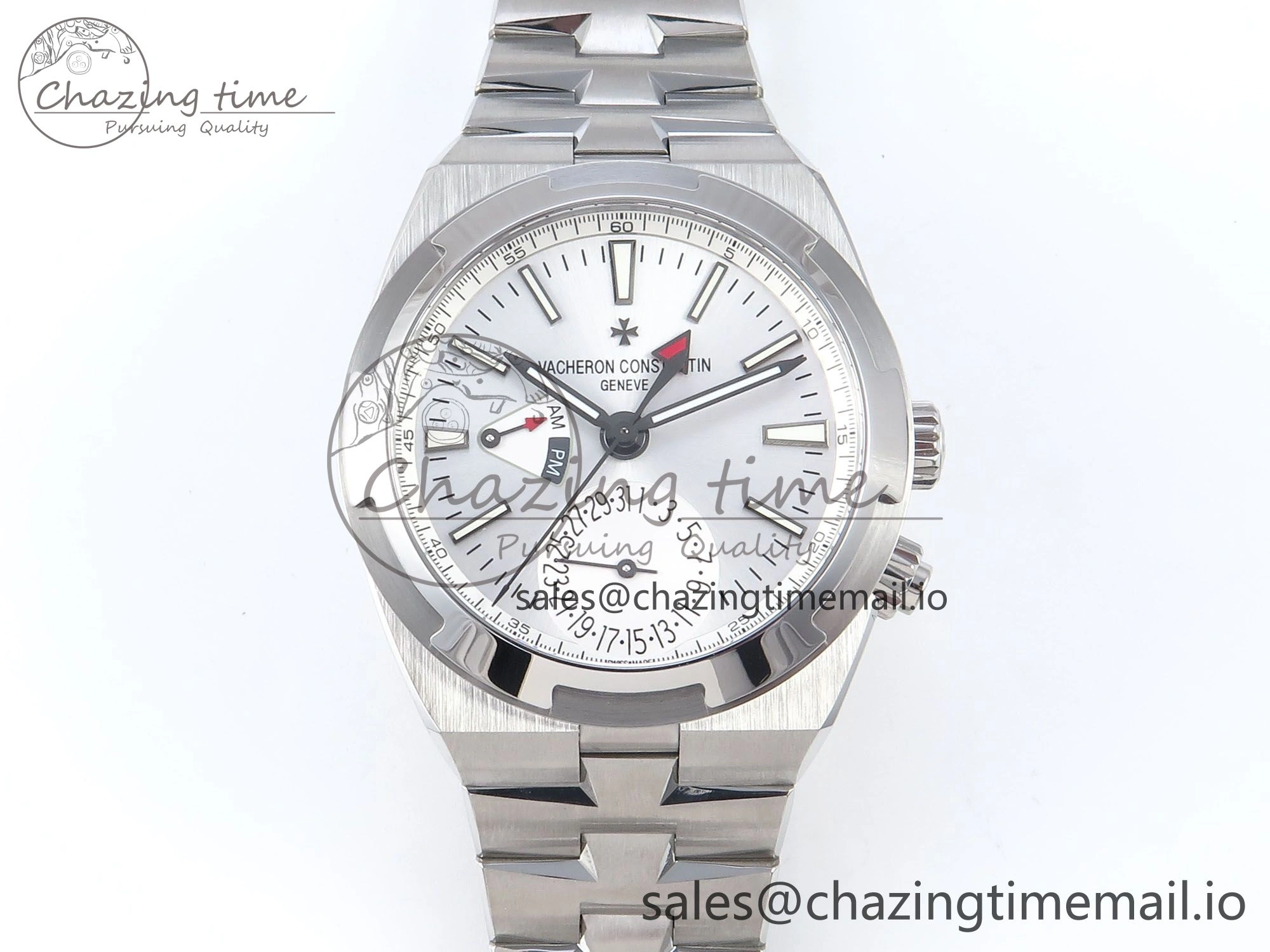 Overseas 7920V SS 8F Best Edition White Dial On SS Bracelet A5110