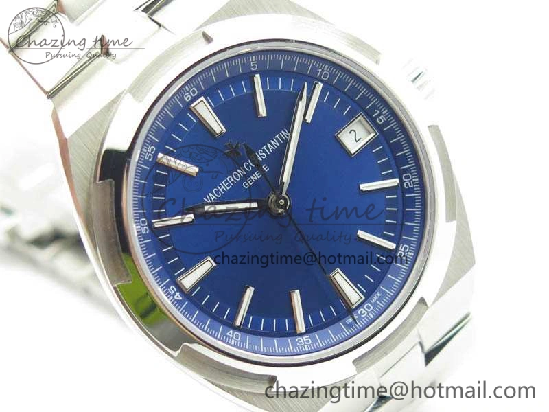 Overseas Automatic BP Maker Best Edition SS Blue Dial On SS Bracelet A5100