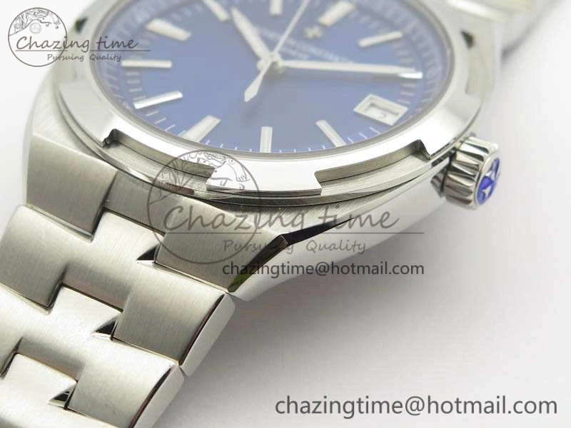 Overseas Automatic BP Maker Best Edition SS Blue Dial On SS Bracelet A5100