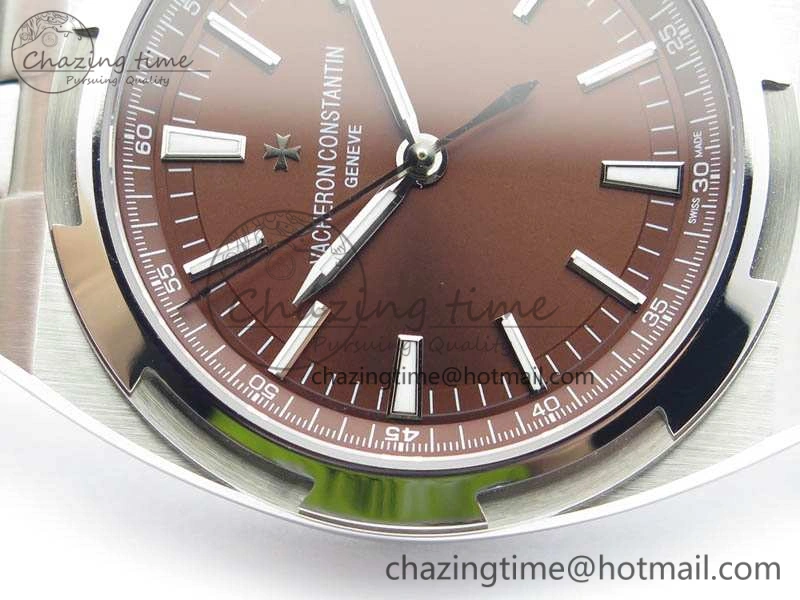 Overseas Automatic BP Maker Best Edition SS Brown Dial On SS Bracelet A5100