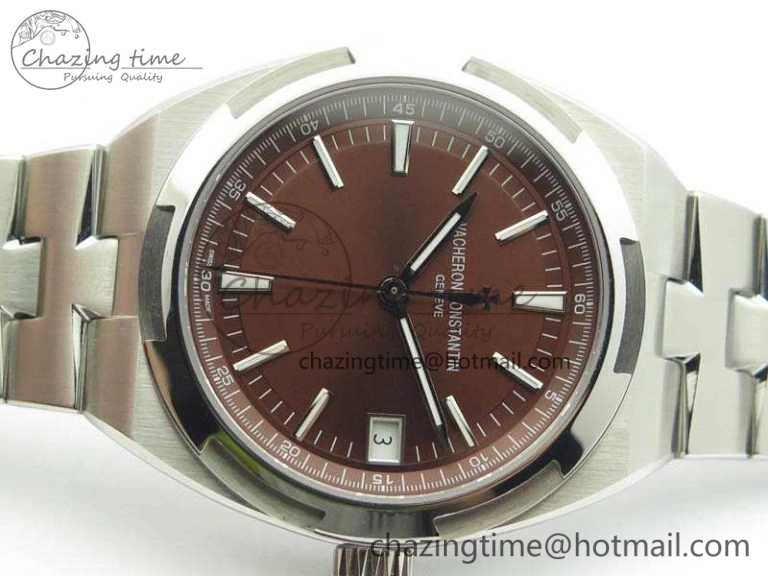 Overseas Automatic BP Maker Best Edition SS Brown Dial On SS Bracelet A5100