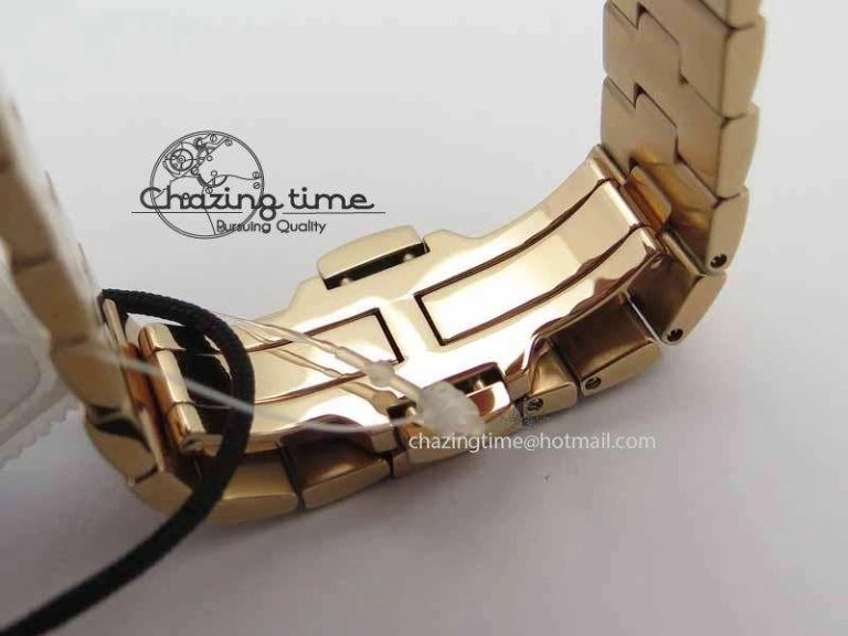 Overseas Automatic RG Blue Dial On RG Bracelet A5100