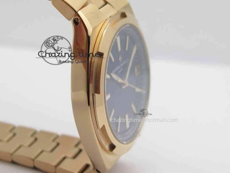 Overseas Automatic RG Blue Dial On RG Bracelet A5100