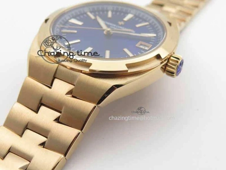 Overseas Automatic RG Blue Dial On RG Bracelet A5100
