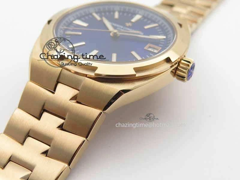 Overseas Automatic RG Blue Dial On RG Bracelet A5100