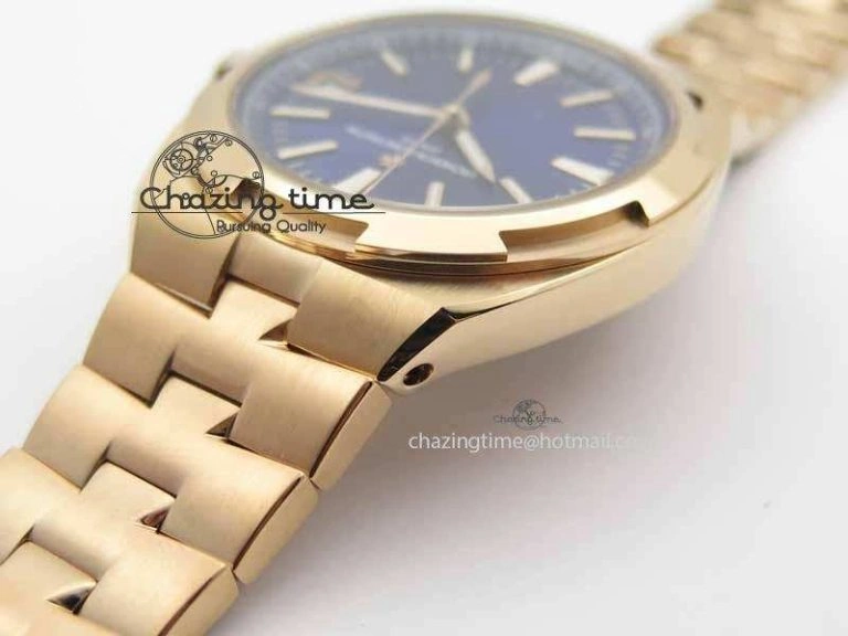 Overseas Automatic RG Blue Dial On RG Bracelet A5100