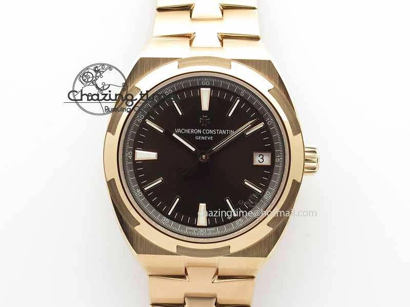 Overseas Automatic RG Brown Dial On RG Bracelet A5100