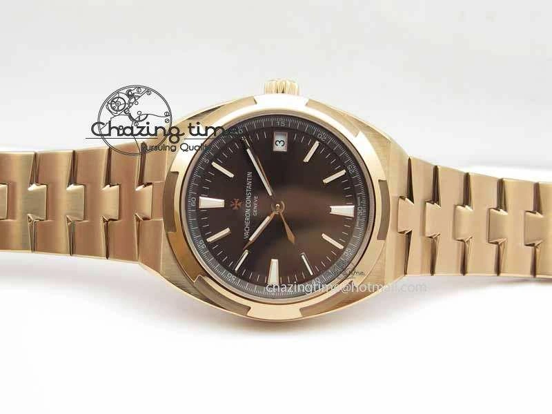 Overseas Automatic RG Brown Dial On RG Bracelet A5100