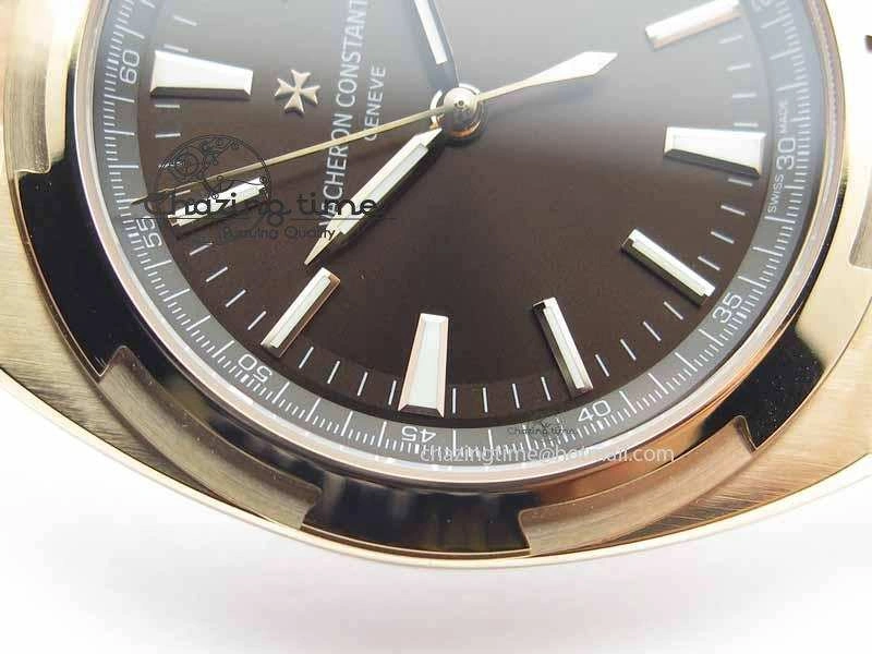 Overseas Automatic RG Brown Dial On RG Bracelet A5100