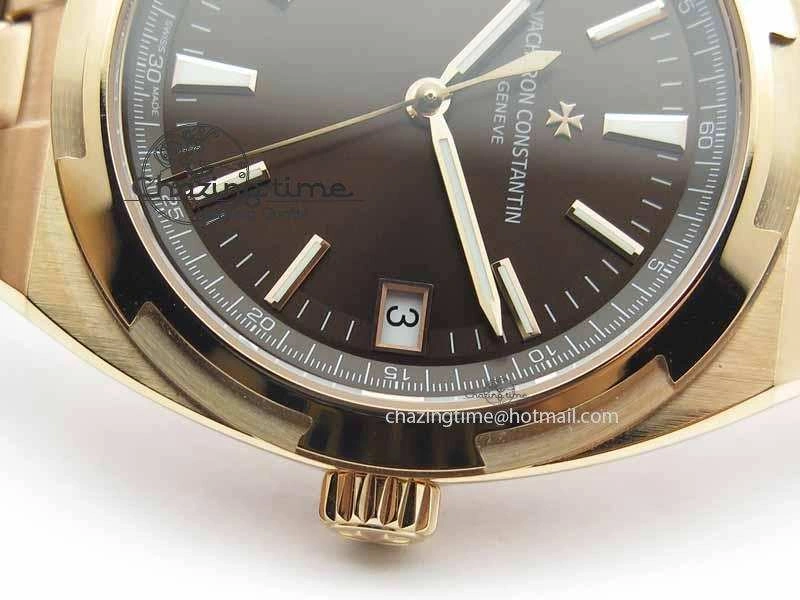 Overseas Automatic RG Brown Dial On RG Bracelet A5100