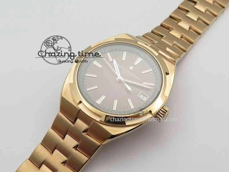 Overseas Automatic RG Brown Dial On RG Bracelet A5100