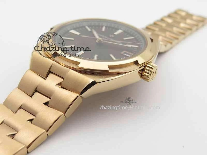 Overseas Automatic RG Brown Dial On RG Bracelet A5100