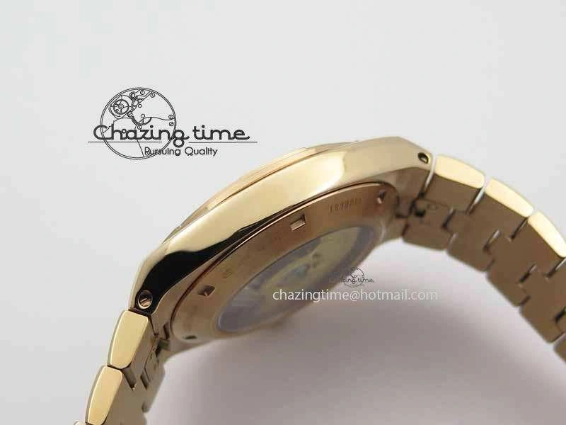 Overseas Automatic RG Brown Dial On RG Bracelet A5100