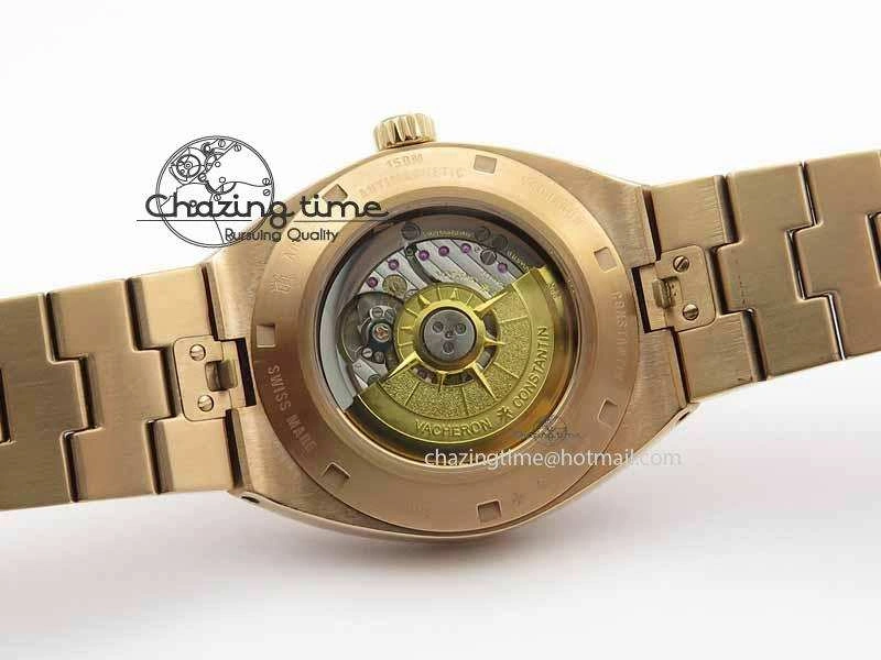 Overseas Automatic RG Brown Dial On RG Bracelet A5100