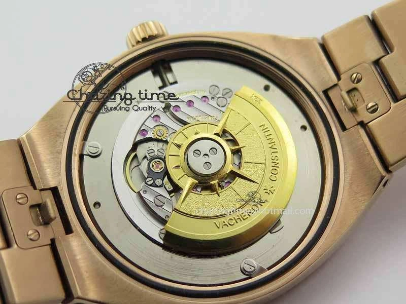 Overseas Automatic RG Brown Dial On RG Bracelet A5100