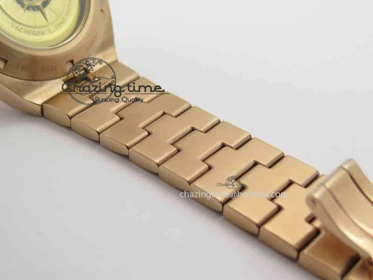 Overseas Automatic RG Brown Dial On RG Bracelet A5100