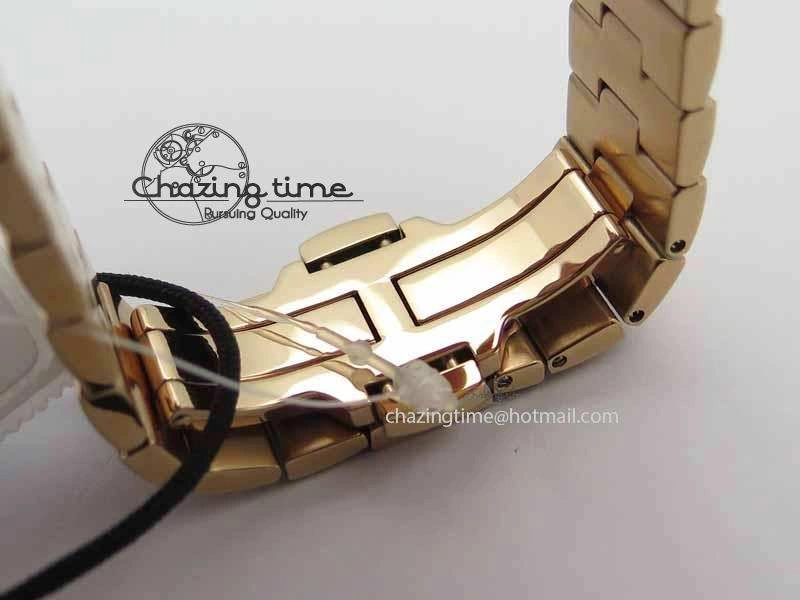 Overseas Automatic RG Brown Dial On RG Bracelet A5100